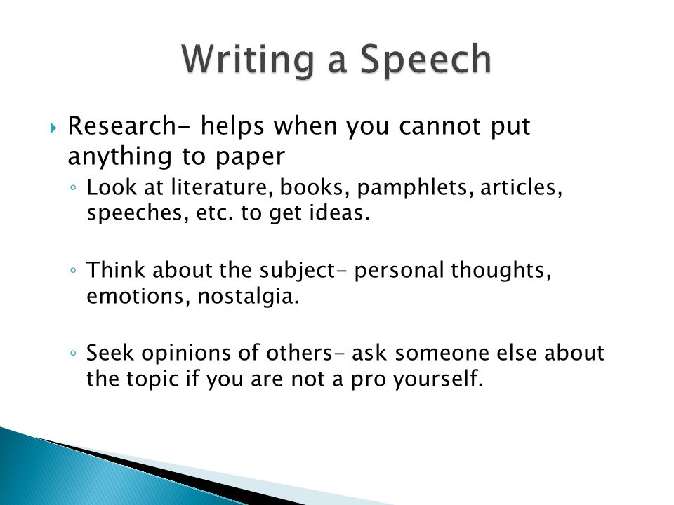 how to write a speech about someone who inspires you